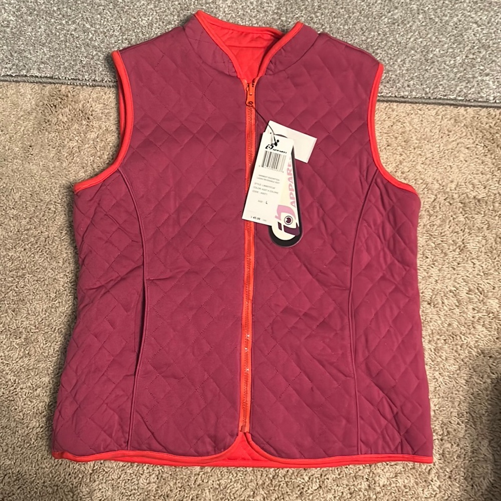 Reversible quilted stitched vest
